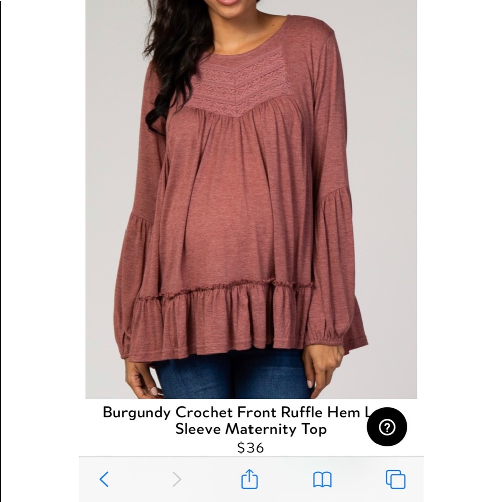 NWT pinkblush maternity top